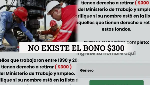 Bono de $ 300 para empleados entre 1990 y 2024