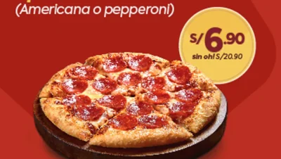 pizza hut promo pepperoni y americana